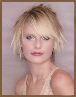 Short Hairstyle Messy